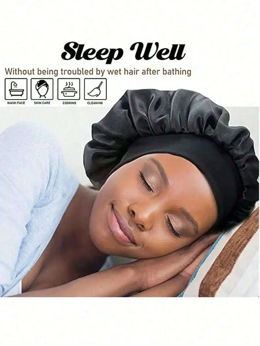 Womens Satin Sleep Bonnet Wide - огляд і ціна Hair Care Sunsilk