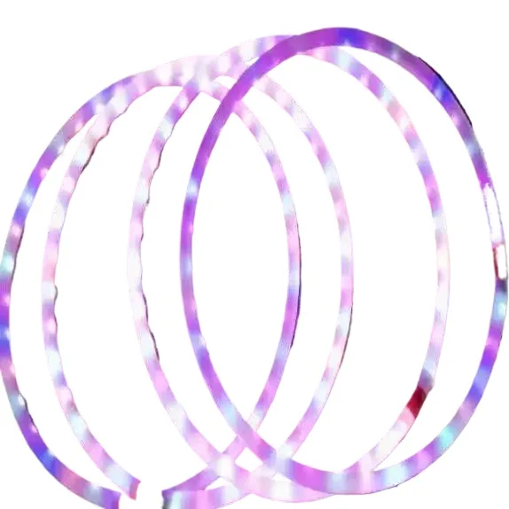 Gym Fitness Multi Color Lighting Perfect for Festivals LED hula Sport Hoop