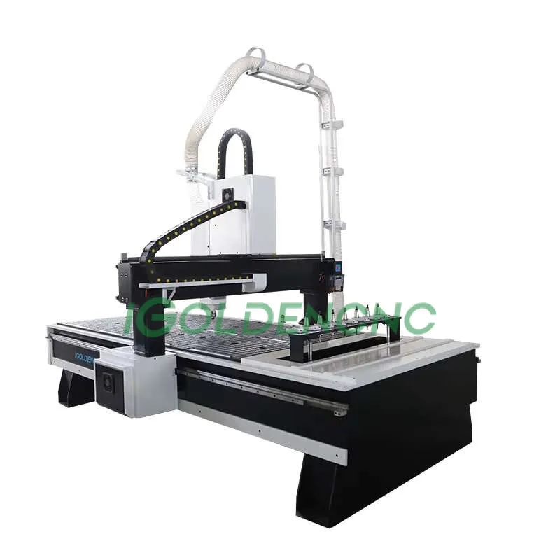 9Kw 공기 Coog 스핀들 3 4 축 나무 조각 Hine 1325 1530 진공 테이블이 있는 Atc Cnc Hinery