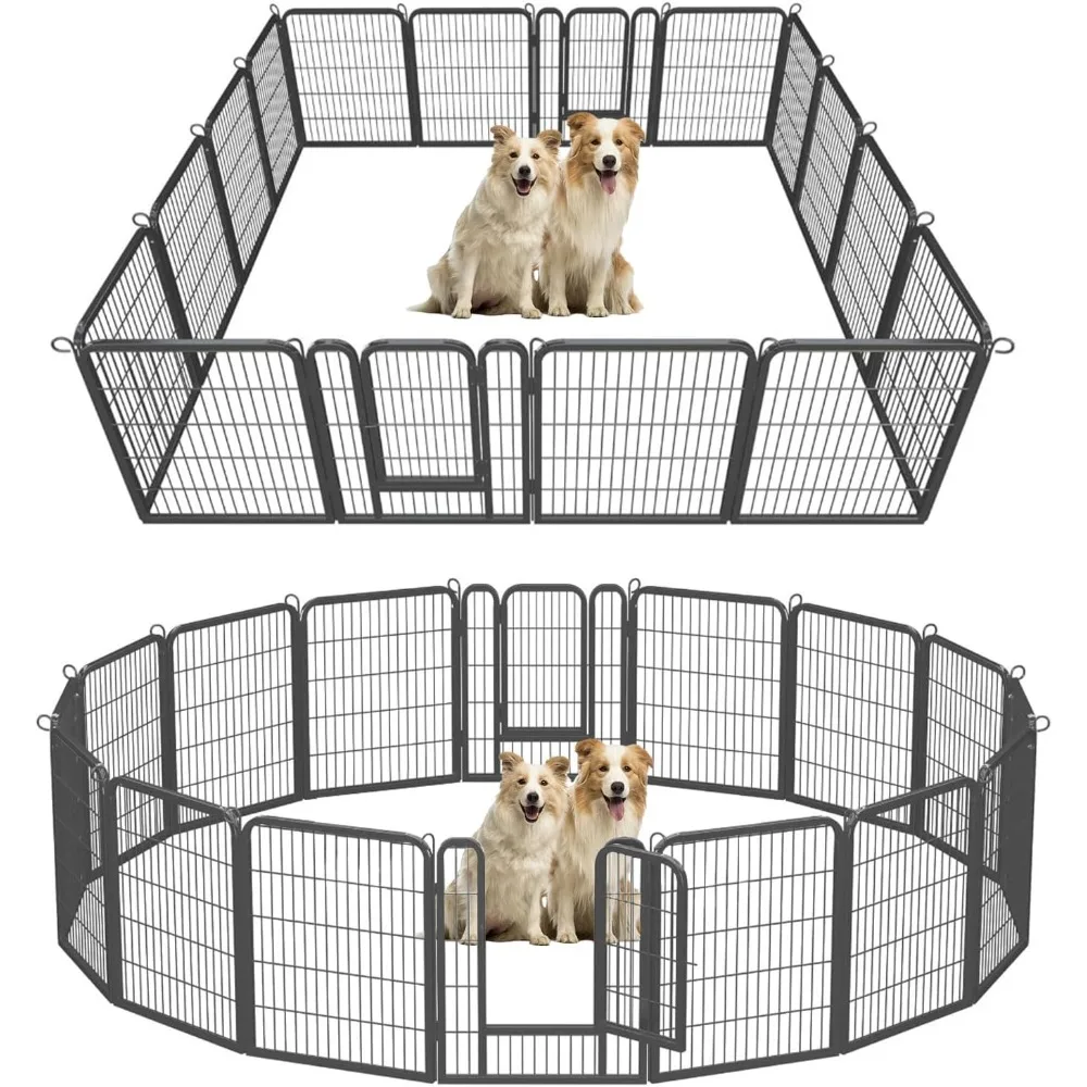 

Dog Playpen Indoor,Metal Dog Fence for Large/Medium/Small Dogs,Perfect Dog Pen for Camping, Yard, and RV