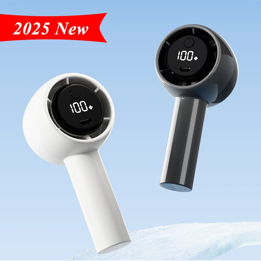 

Оптовая продажа, перезаряжаемый персональный удобный вентилятор, портативный ручной мини-вентилятор с цифровым дисплеем