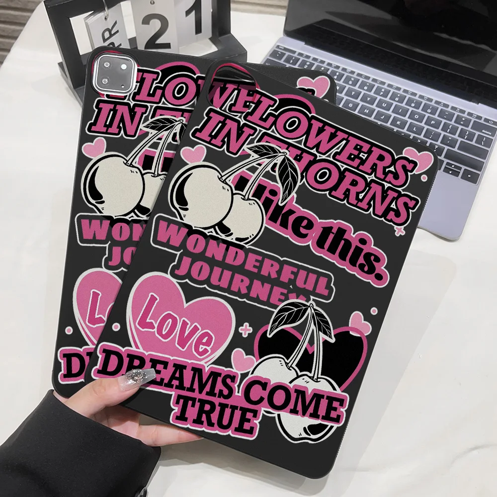 Korean INS Tablet Case For iPad Pro 11 13 M5 M4 2025 2024 Case iPad Pro 12.9 11 2022 2021 2020 2018 Pro 10.5 2017 9.7 Soft Cover
