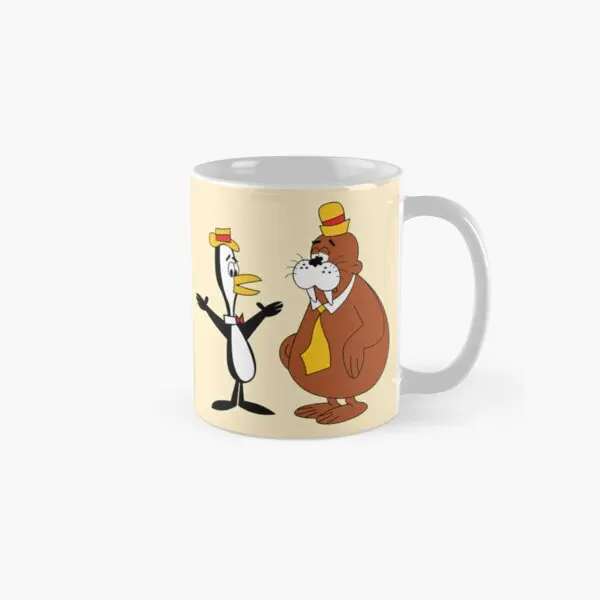 Tennessee Tuxedo And Chumley Classic  Mug Design Drinkware Photo Image Gifts Tea Picture Cup Printed Simple Coffee Handle Round