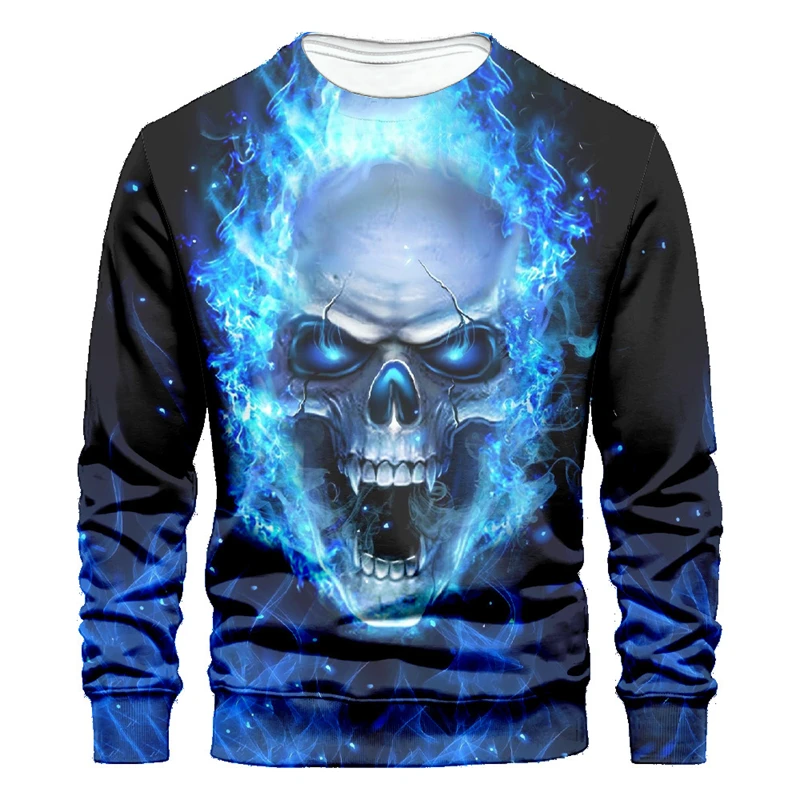 

Vintage Skull Ugly Sweater Men Casual Sweater O Neck Men's 3d Sweatshirt & Top Fall Winter Male Clothing Comfortable Sweater