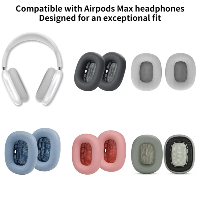 For Apple Airpods Max Headphones Sponge Cover Earmuffs Multifunctional 1 Pair of Ear Pad Accessories,Dark Gray