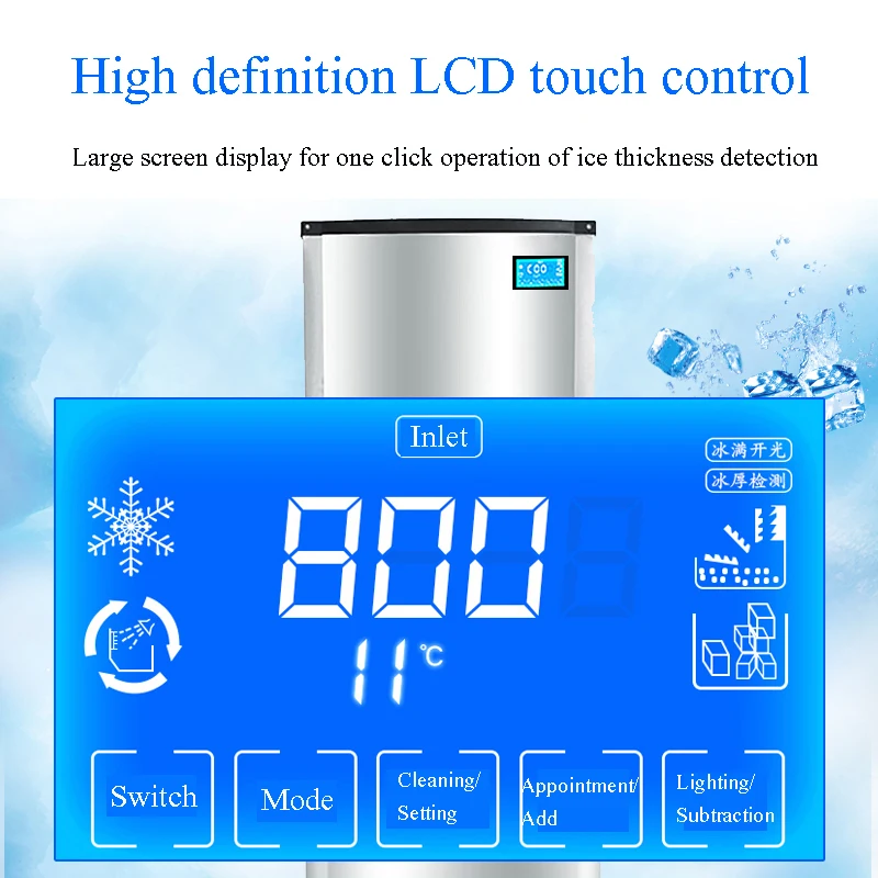 Factory Direct Bulk Sales Commercial Ice Cube Maker Cost Effective Perfect for Restaurant Beach Bar Shop Commercial Ice Making