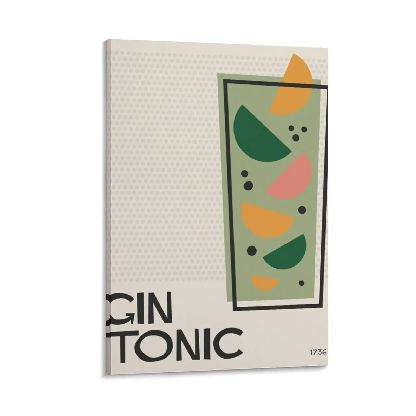 

Minimalist Gin Tonic Cocktail Mid Century Modern Poster Canvas Painting nordic home decor Decoration for home posters anime