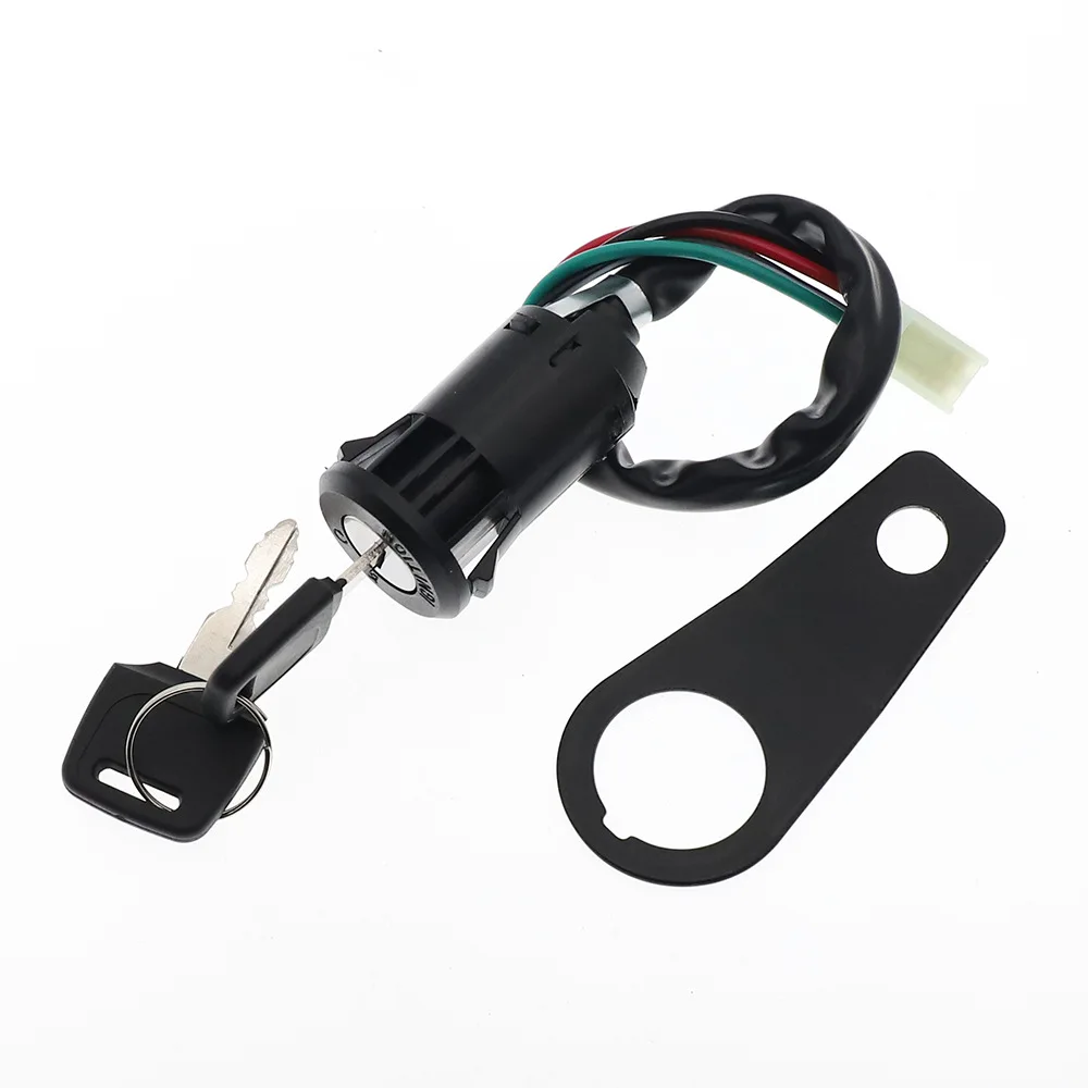 CG 50 125 150 Off-Road Motorcycle ATV Electric Ignition Switch with Door Lock Key and Bracket