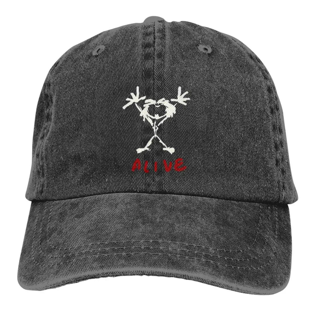 Keep Alive Logo Pearls Jam Unisex Style Baseball Cap Heavy Metal Distressed Denim Cap Hat Vintage Unstructured Soft Snapback Hat