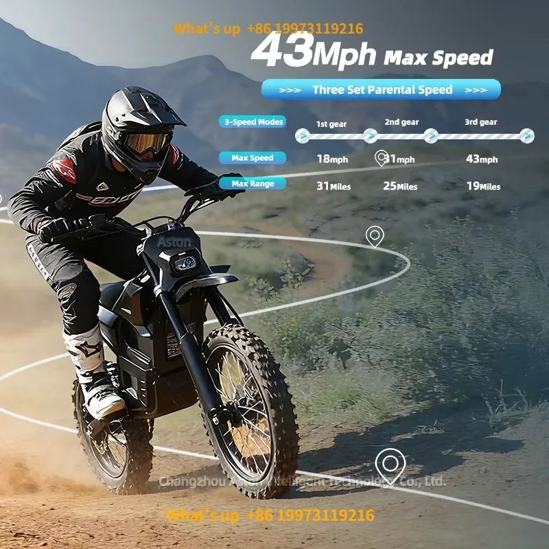 2026 Hot Selling 56V 4500W Direct-Drive Mid Motor Max Torque 141Nm  Off-Road Electric Dirt Bike All Terrain Ebike