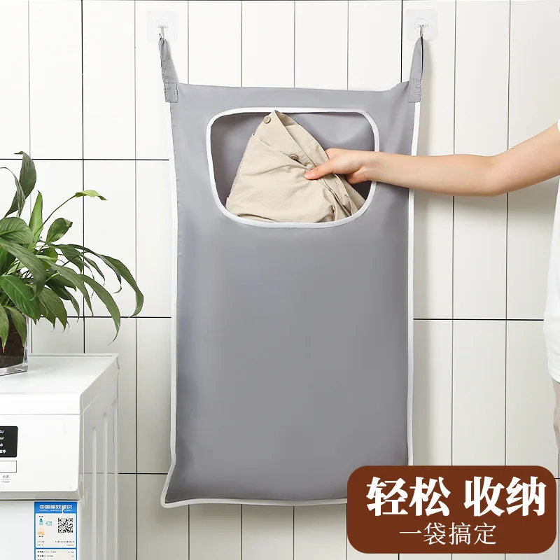 

Household clothes underwear storage bag hanging behind the door hanging bag wall laundry basket storage net net bag