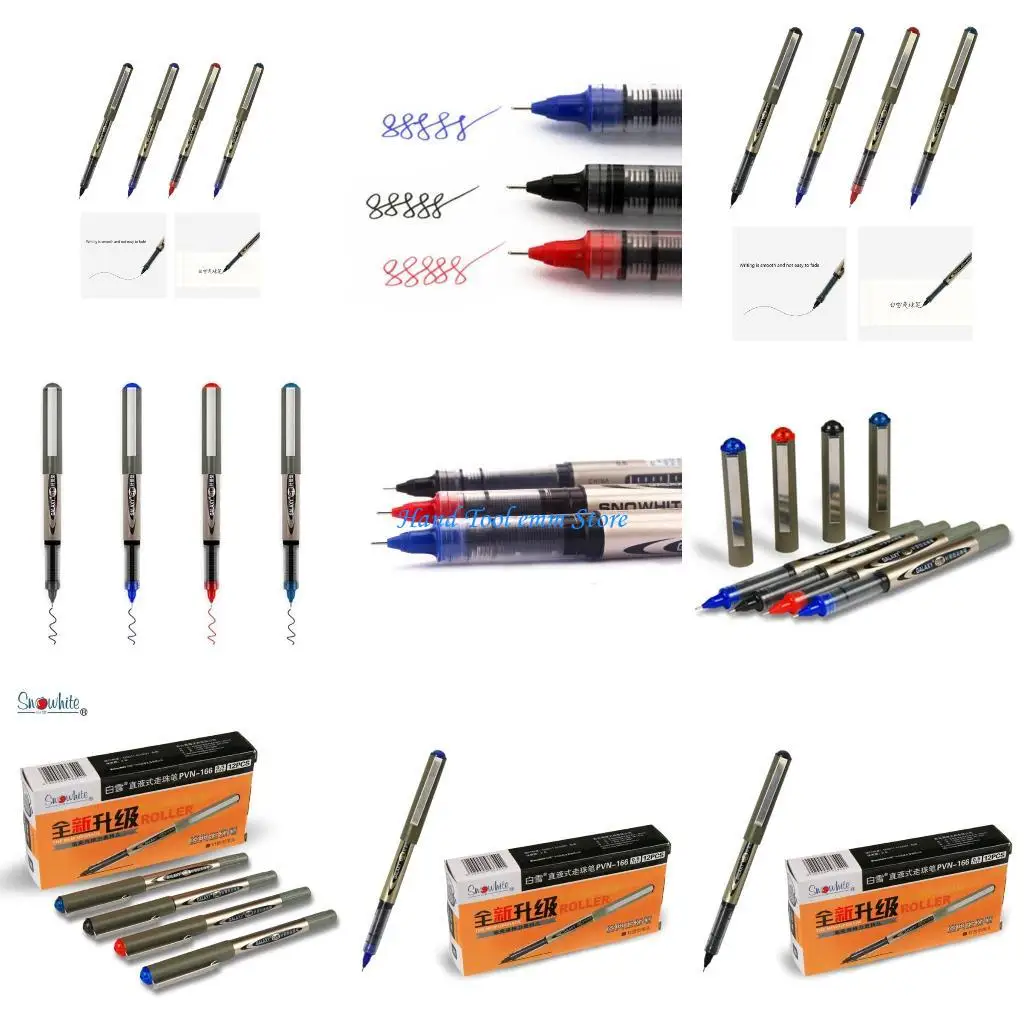 

H37F Straight Liquid Gel Pen Pens Practical Stationery Writing Pen