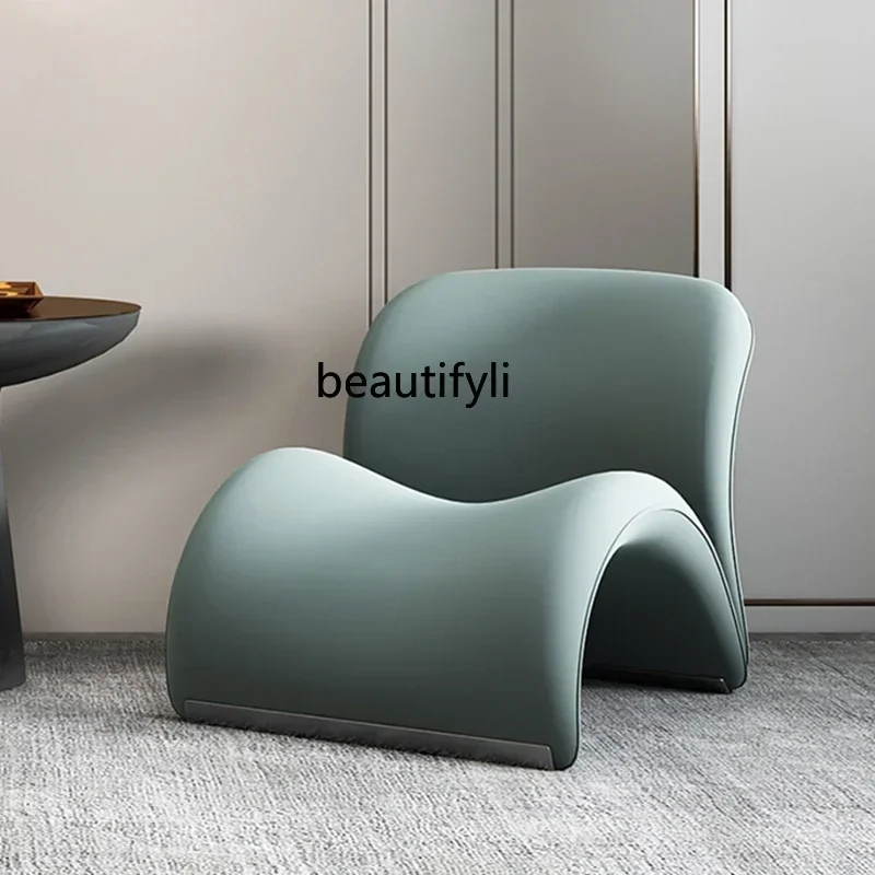 

Designer simple single sofa modern home leisure chair, lazy single chair Italian living room recliner