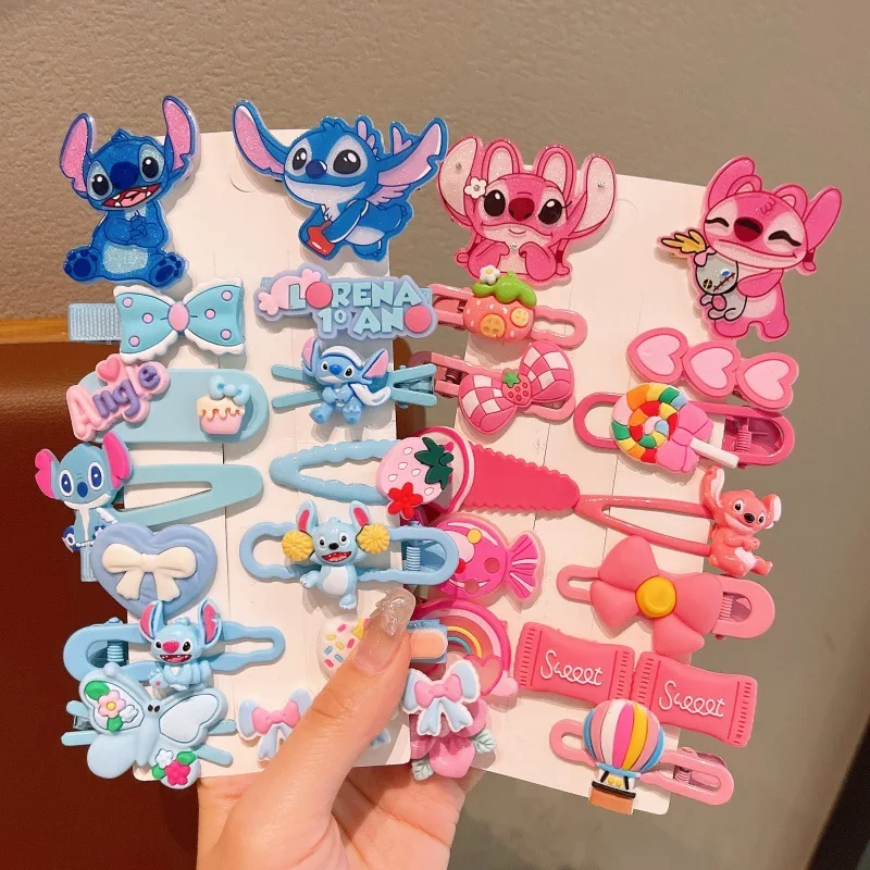 

Stitch's brand new cute hair clip, a cute cartoon hair clip designed especially for little girls, a sweet side bangs hair access