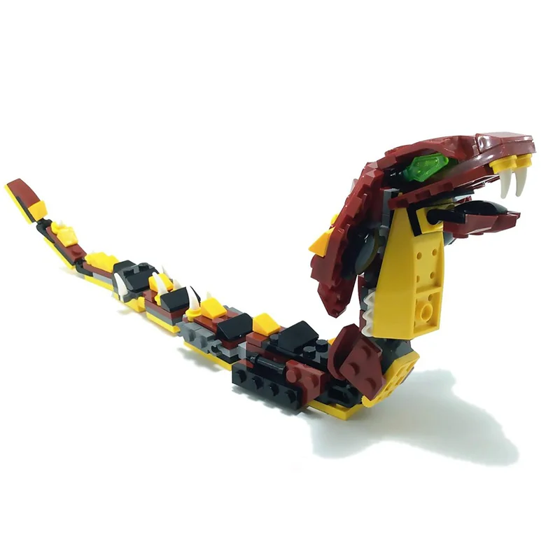 223 قطعة MOC كوبرا الأفعى الخالق 3 1ed نموذج بناء هدية الكريسماس كتل العمارة الإبداعية فكرة التعليم لعبة الطوب الاطفال #4