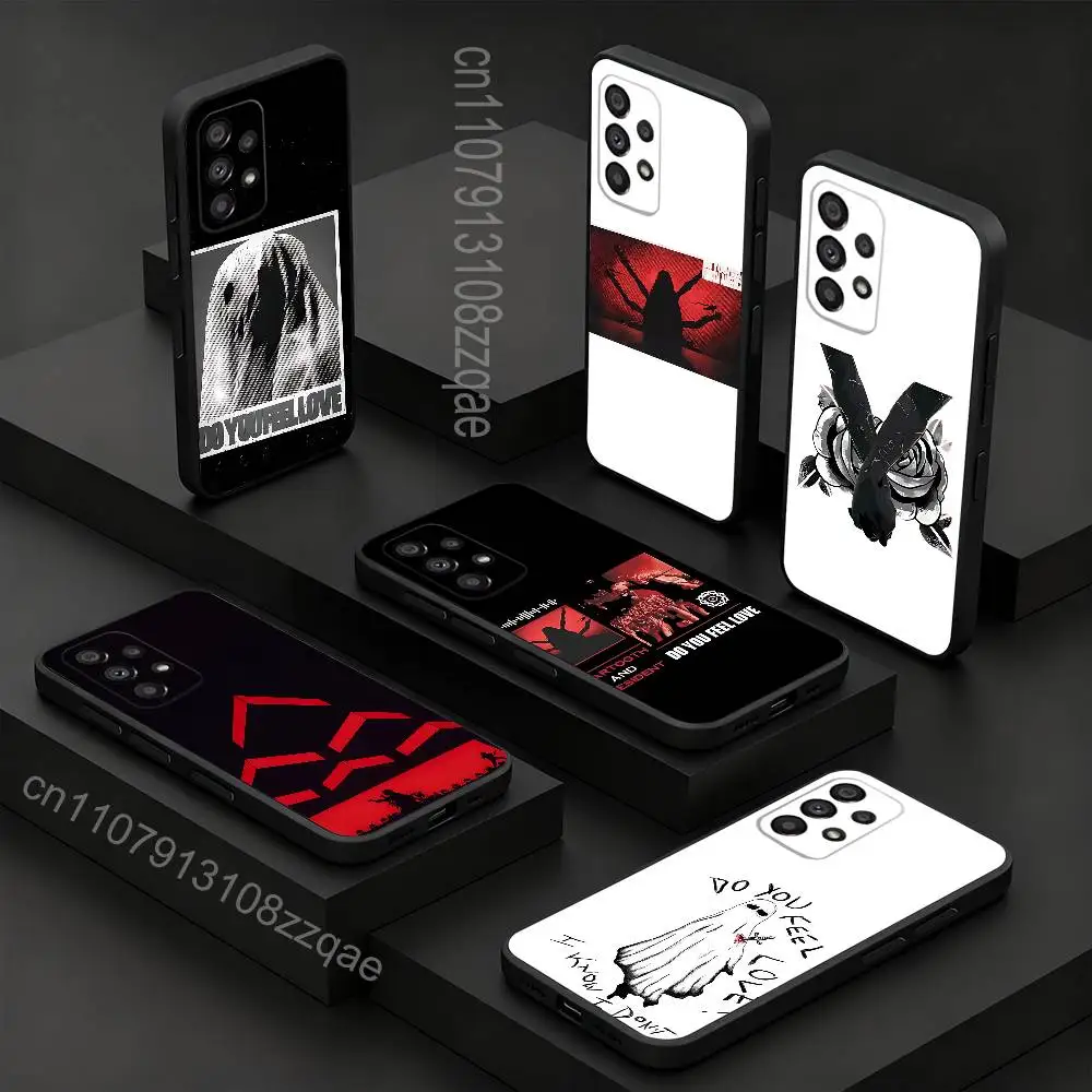B-Bad Do You Feel Love O-Omens For Samsung Galaxy A73,52,32,71,41,53,31,72,22,5G,J7,Note,8,9 Soft Black Dust-proof Cover