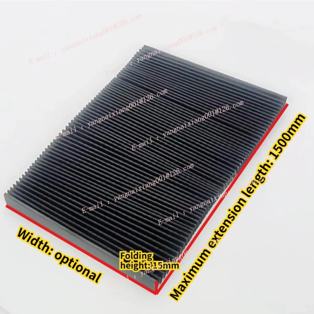 130mm-300mm Protective Flat Accordion Bellows Cover Tool Mill  Milling Flexible CNC Engraver Machine Parts