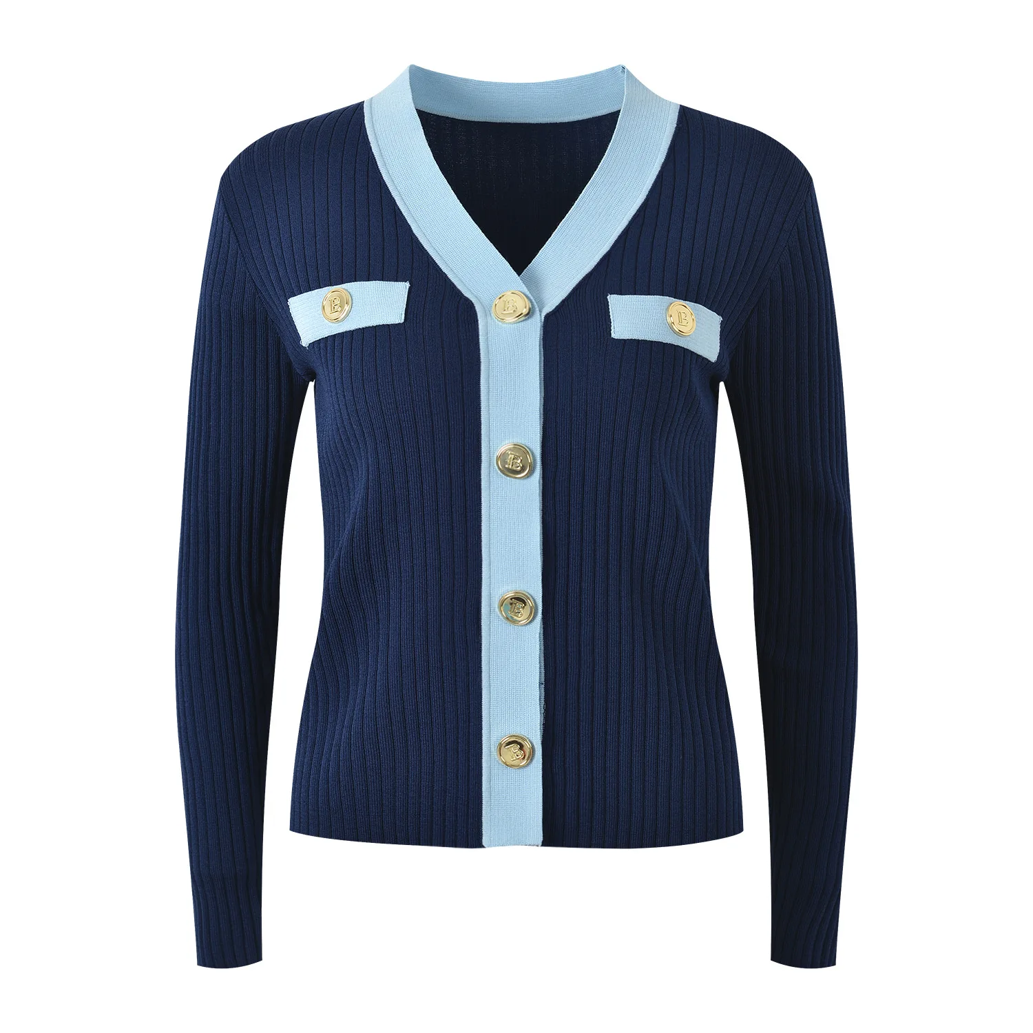 

Облегающий вязаный кардиган V Ne с одной пуговицей, верхняя одежда Sle Faion, эластичная цветная блузка, женская одежда в вертикальную полоску...