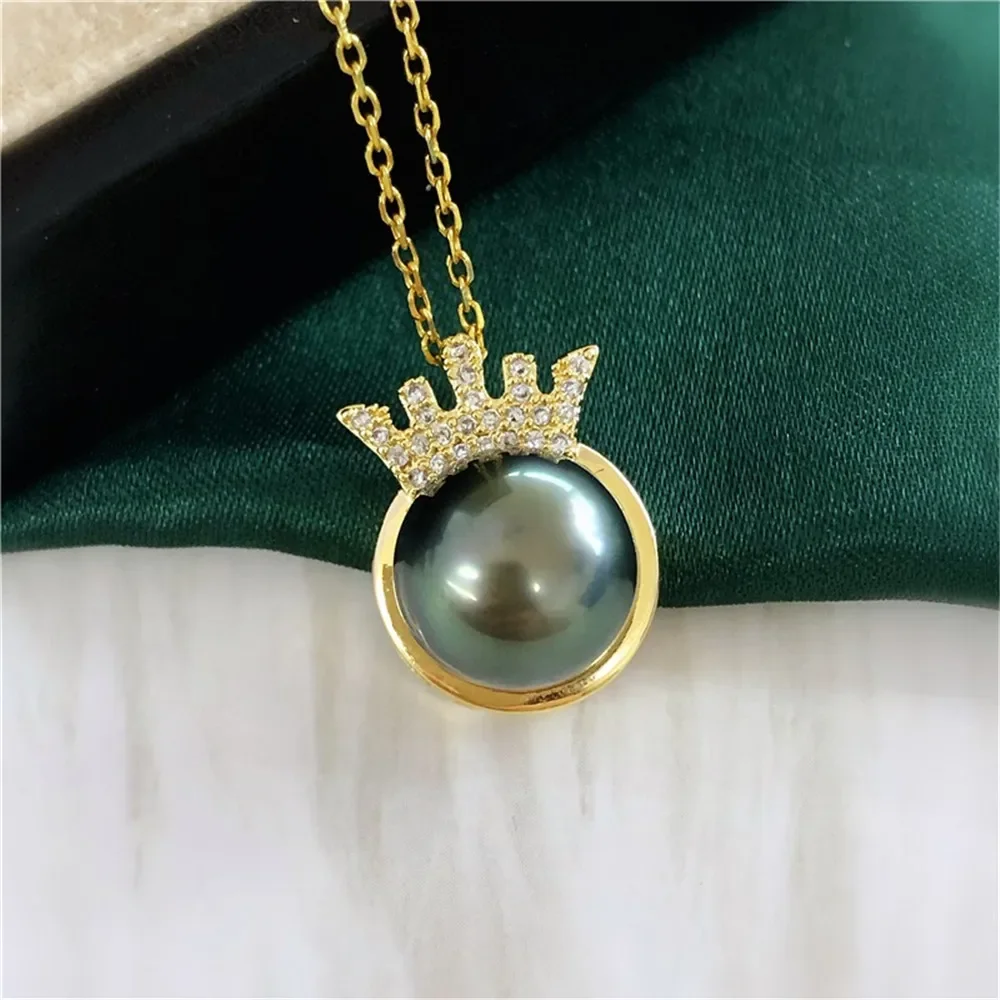 

Classic Pearl Pendant Accessory 18K Plated Gold Pendant Settings Jewelry Findings Parts Fittings Connection Accessories D021