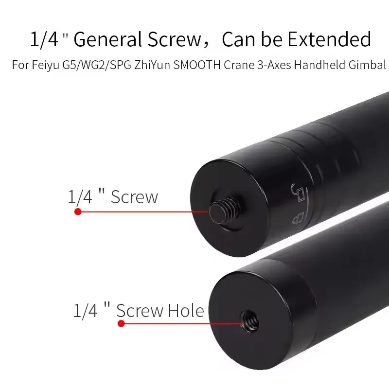 Asta di estensione barra bastone asta treppiede per DJI OM 4 osmo Mobile 2 3 Feiyu Vemble Zhiyun Smooth 4 stabilizzatore cardanico palmare