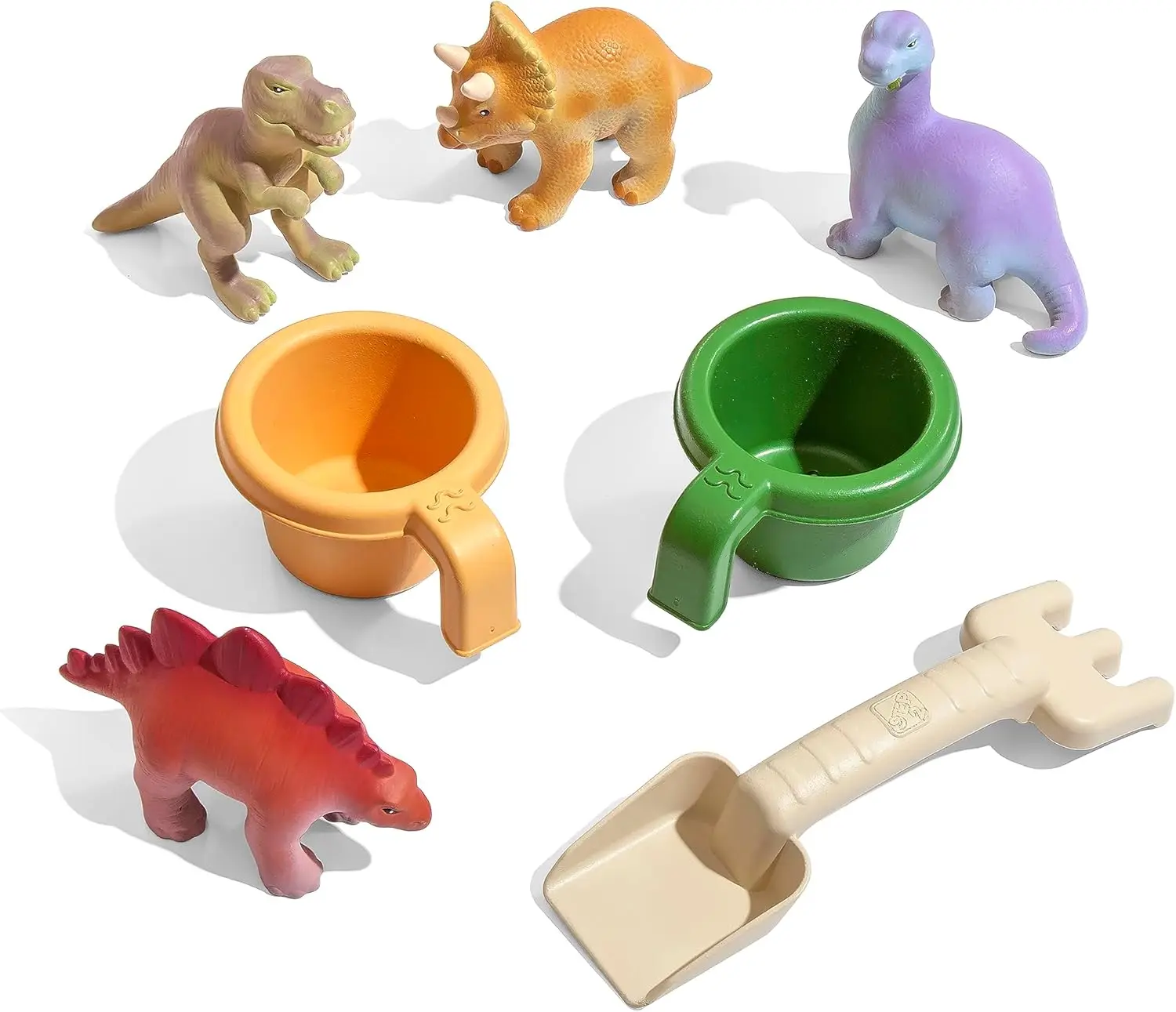 Dino Dig Sand- und Wassertisch, sensorisches Aktivitätsspielset für Kinder, 7-teiliges Wasserspielzeugzubehör, für Kleinkinder von 2–5 Jahren