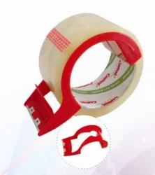 48mm Adhesive Tape Dispenser Tape Cutter Simple Box Sealing Machine Tape Holder Convenient Iron Tooth Plastic Packing Tape Seat