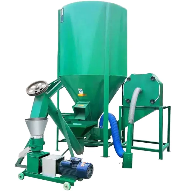 High Small Automatic Feed Pellet Machine for Poultry Farming 500kg/h Capacity 380V Electric Engine 2-8mm Pellet Size New