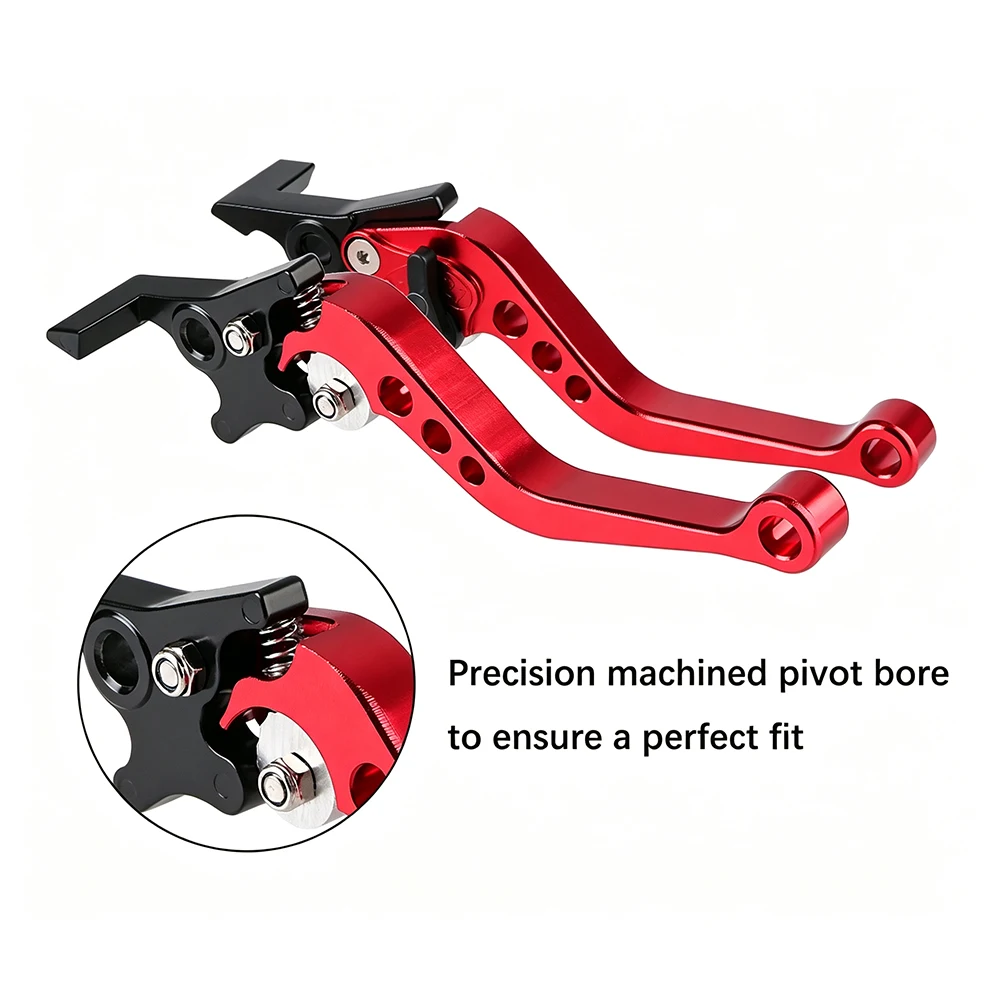 Universal CNC Aluminum Motorcycle Brake Clutch Levers 6 Position Adjustable Scooter Motorbike Modified Accessories