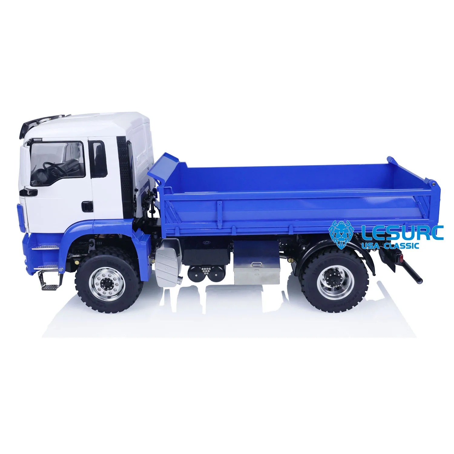 

LESU 1/14 4WD Hydraulic RC Dumper Truck Metal TGS RTR Remote Control Tipper Car Sound Light System Outdoor Toy Model Gift