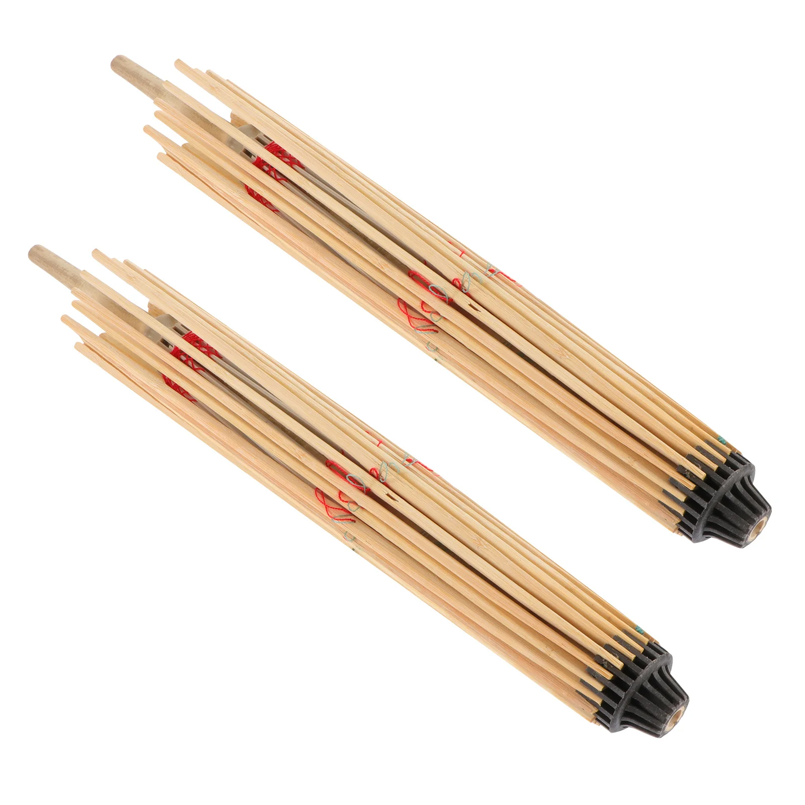 

2Pcs Oiled Paper Umbrella Stands Bamboo Decorative Holder for Home Party Photo Props Classical Paper Umbrella Support