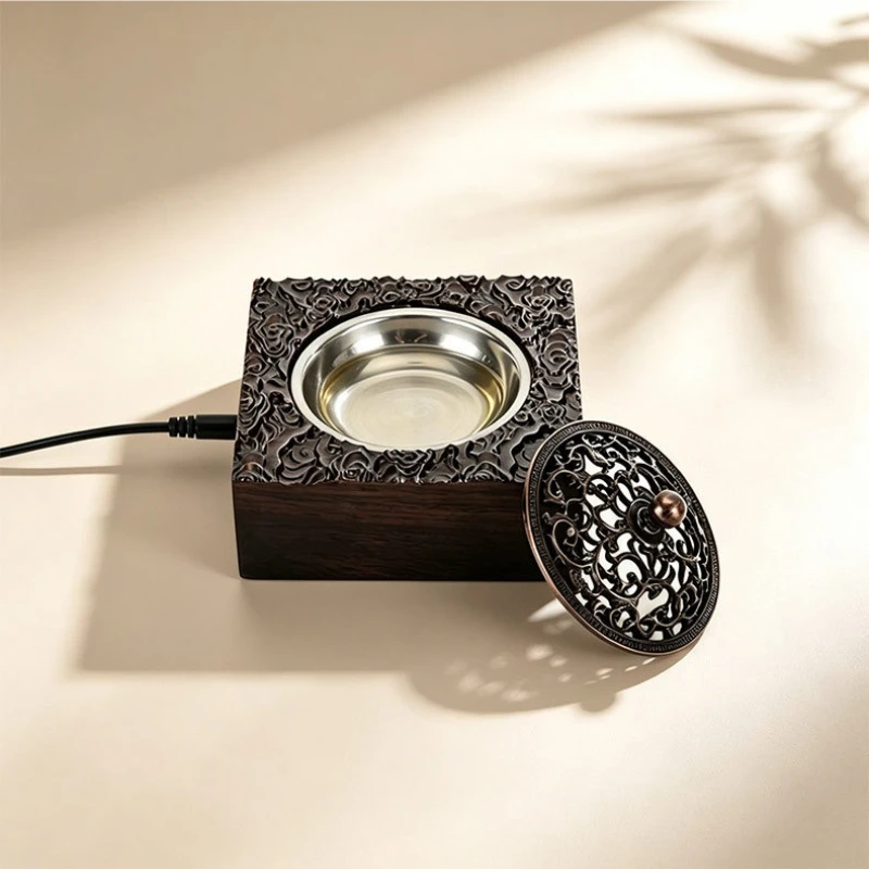 Auspicious Clouds Timed Temperature Control Sandalwood Powder Essential Oil Incense Burner Household Bedroom Living Room Office