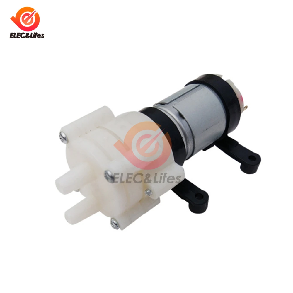 R385 Water Pump 12V Diaphragm Pump Pump 6V Small Miniature Water Pump Household Fish Tank Accessories Tea Set Water Pump