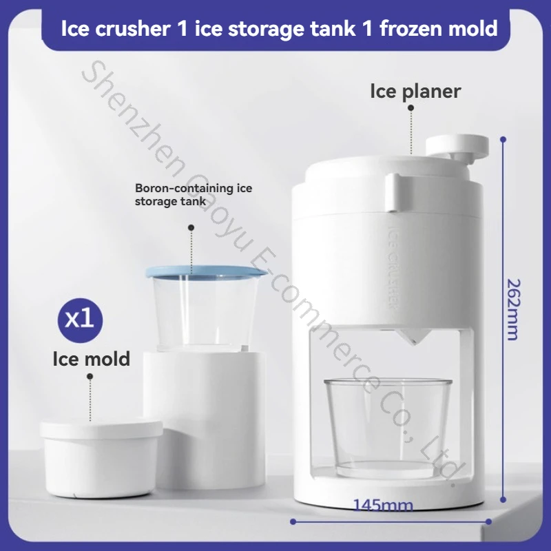 Hand Operated Ice Shaver Portable Manual Ice Crusher for Shaved Snow Slushy Making Home Bar Party Use Cocktail Dessert Equipment