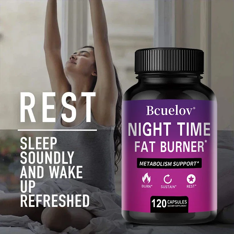 Best Nighttime Fat Burner - Thermogenic Fat Burner, Natural Appetite Suppressant and Metabolism Booster, Immune Health