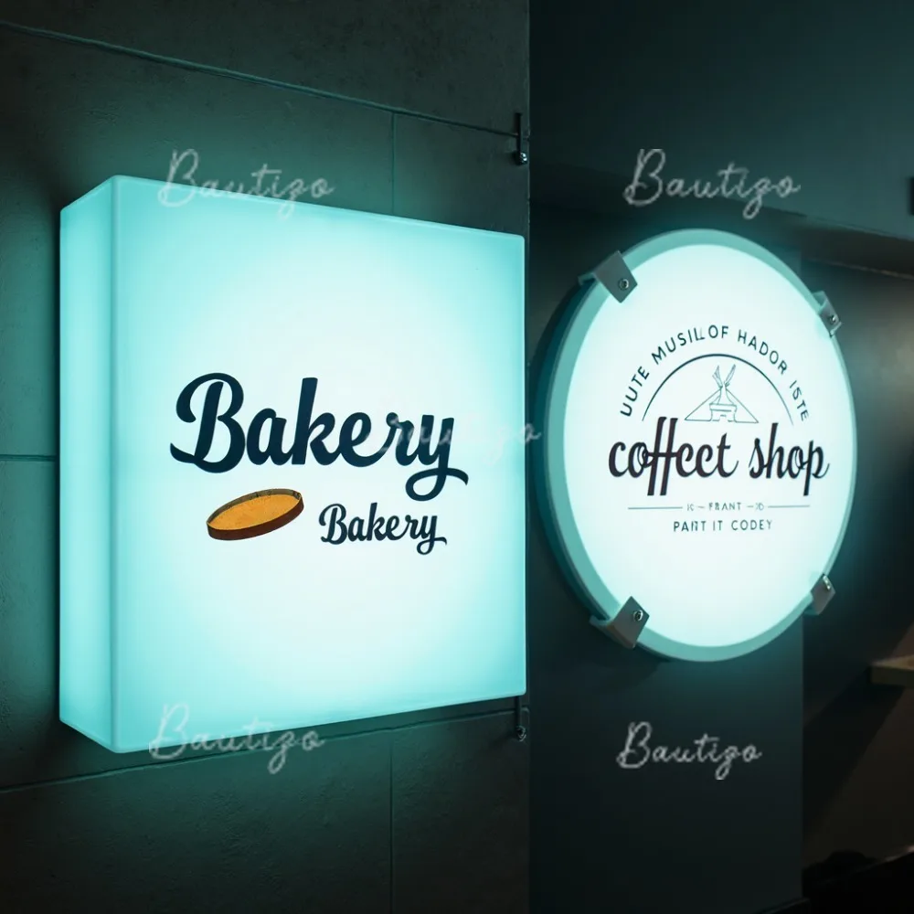 Custom Acrylic LED Light Box Sign Letters for Storefront Business Lightbox for Outdoor Waterproof Signage for Wall Decorations