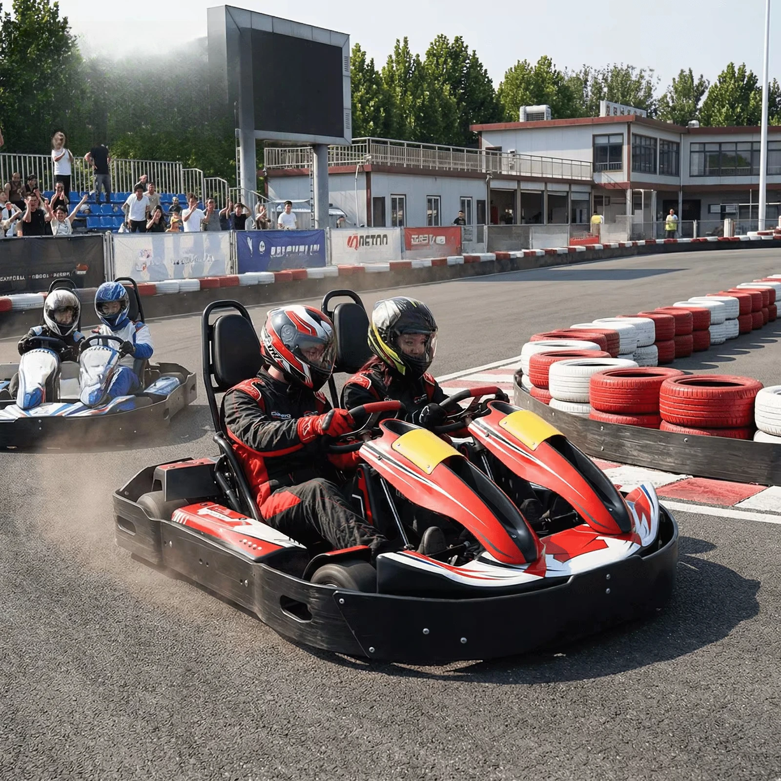 Vortkart 2 Seater Go Kart for Adults Amusement Park Club Rental Go Karting Gas Powered Racing Kart