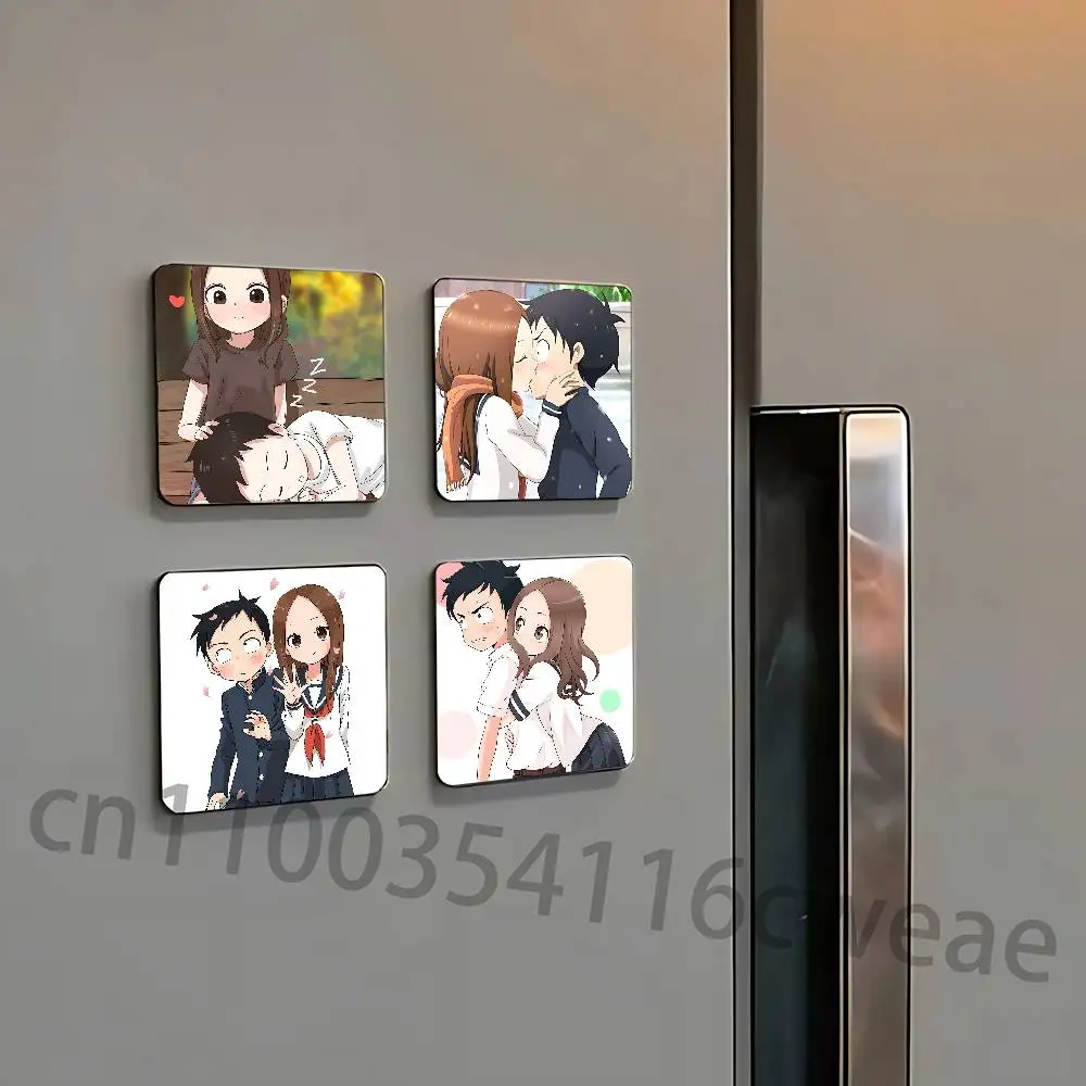 T-Teasing Master Takagi san Magnet Refrigerator Fridge Sticker for Home Decor DIY Wall Decor