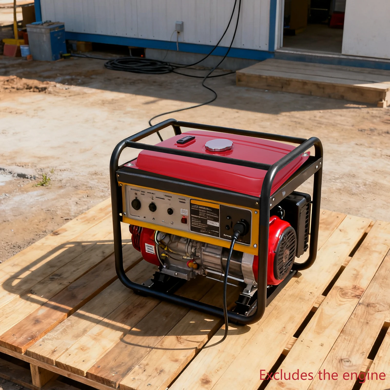 4-галлонный одноцилиндровый бензиновый генератор, сменный топливный бак, бензобак с манометром и переключателем для строительной площадки и домашнего использования