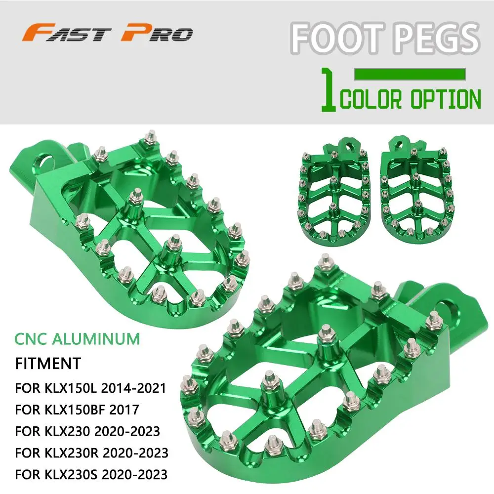 

Footpegs Foot Pegs Pedals Motorcycle Accessories For Kawasaki KLX 150L 2014-2021 KLX 150BF 2017 KLX230 KLX230R KLX230S 2020-2023