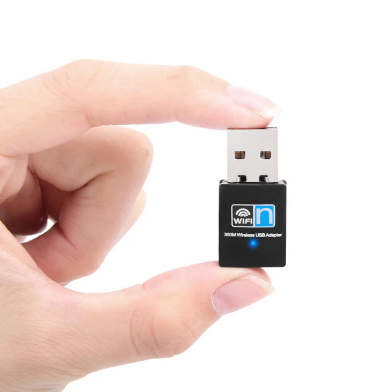 Récepteur de signal WiFi avec partage d'émetteur, 300Mbps, USB, carte réseau sans fil, jeu, réception de signal WiFi, adaptateur USB sans fil