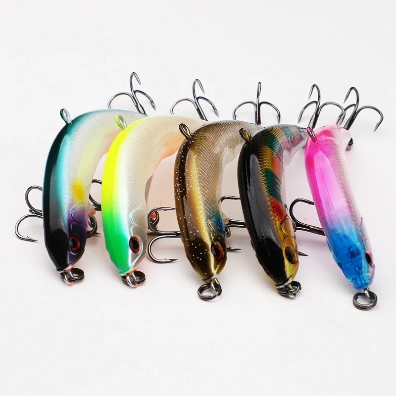 New Dying Fish Floating Pencil Lure 3.42in/7.5g 2.75in/4g Artificial Fishing Hard Bait Lures Double Hook High quality