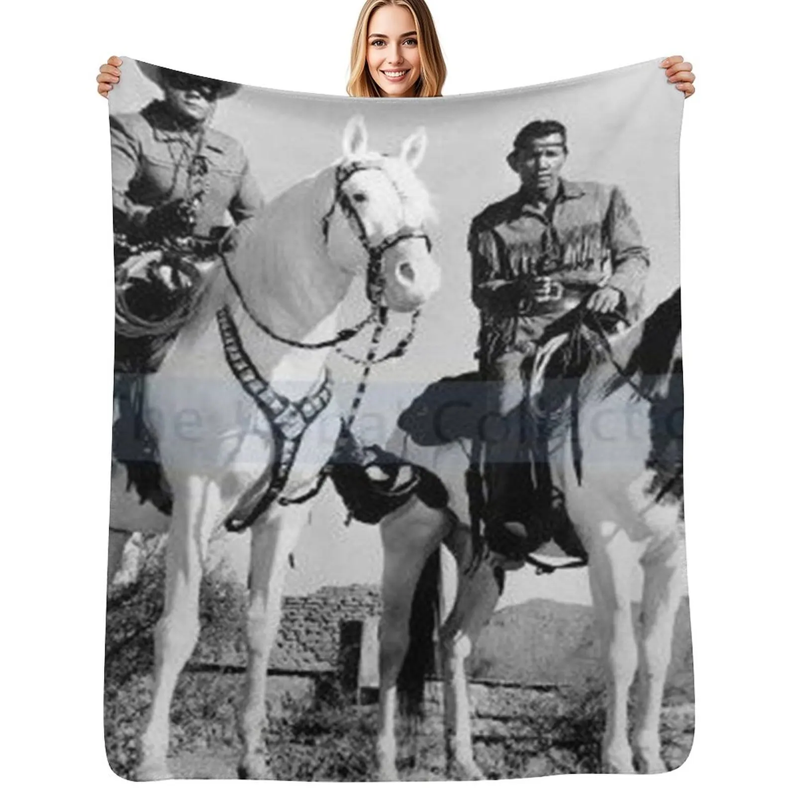 The Lone Ranger And Tonto Throw Blanket Stylish Warm Blanket for Living Room Bedroom