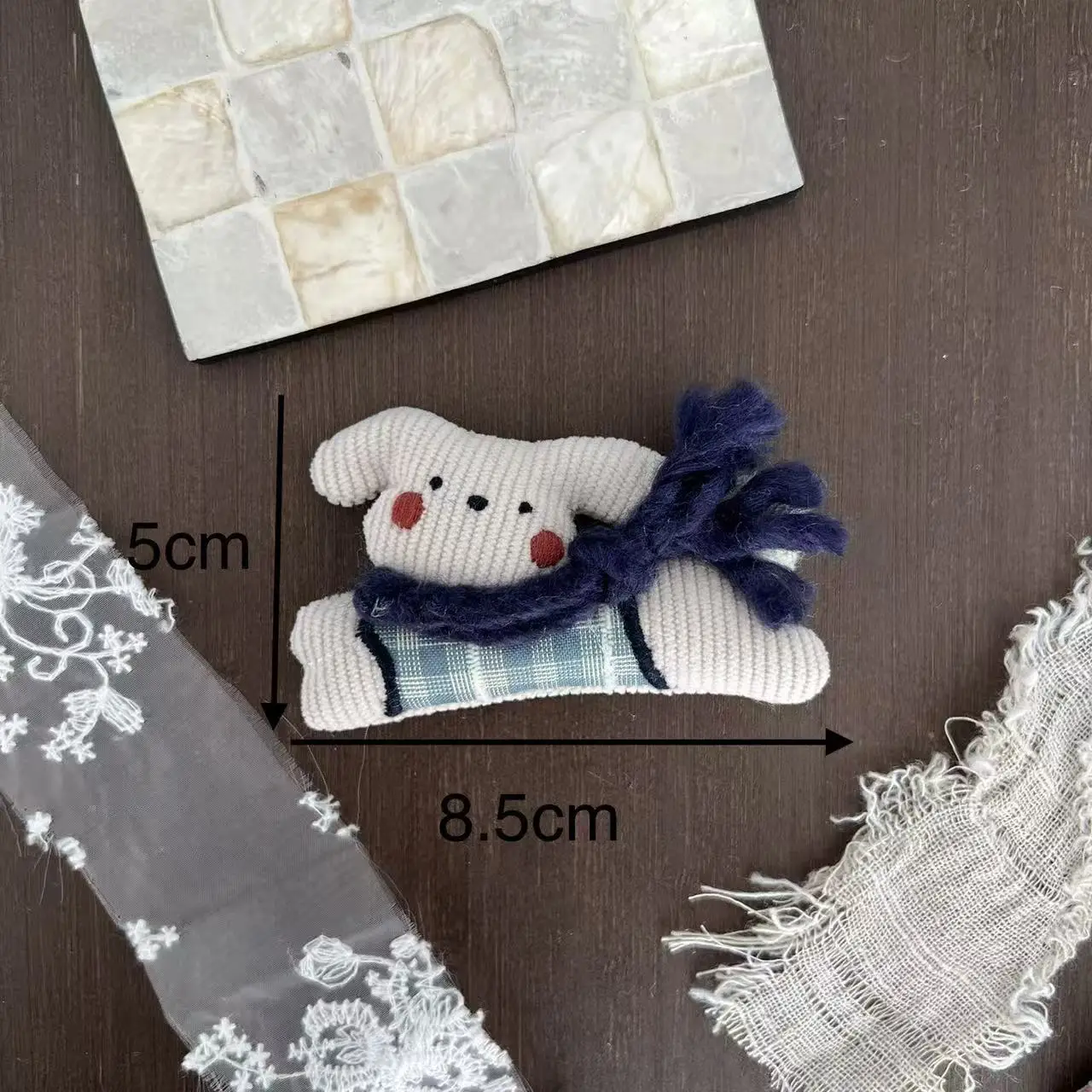 Premium Fabric Brooch Cotton Linen Cotton Filled Little Animal for Kids Hat Bag Shoes Socks Hair Decoration Material