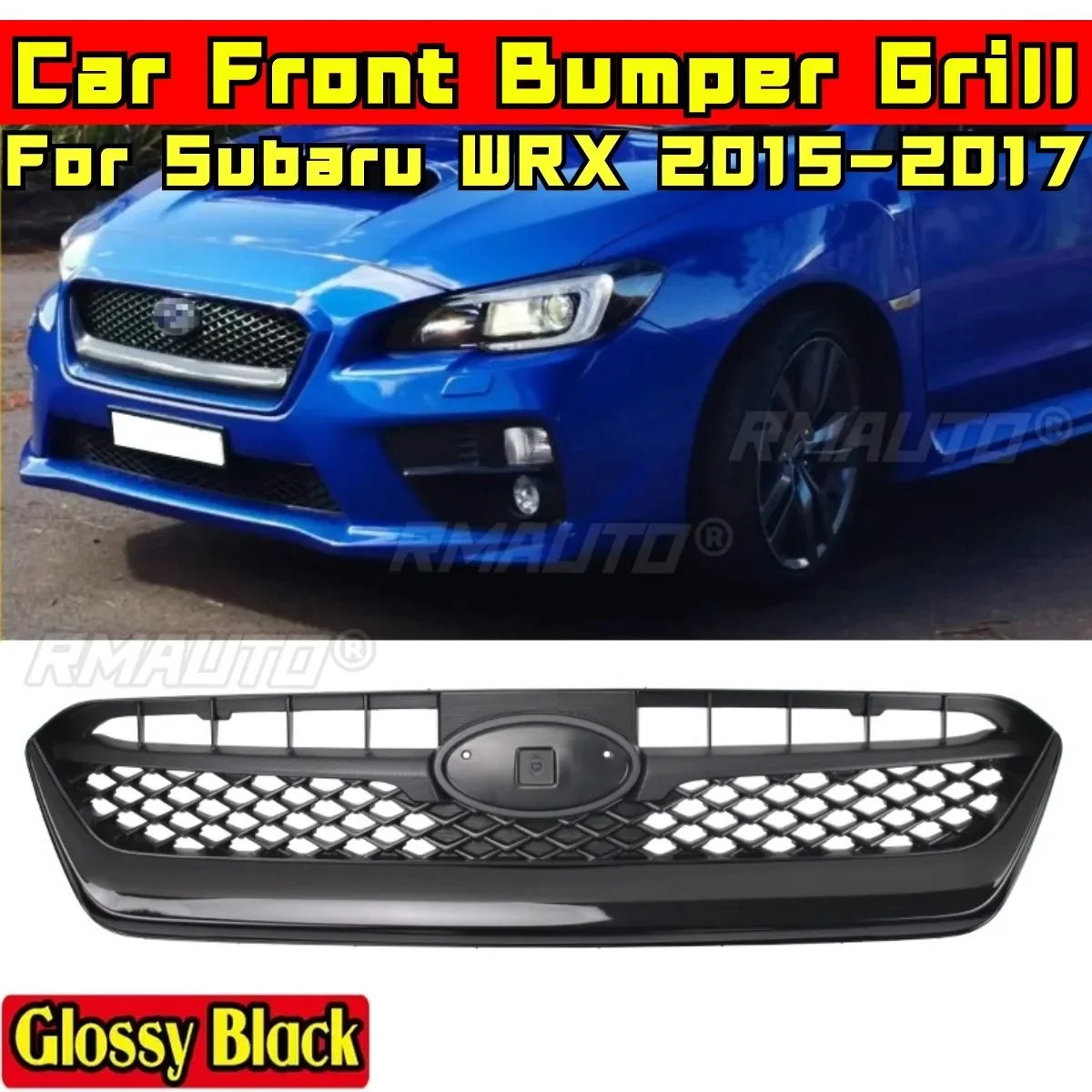 

For WRX 2015-2017 Body Kit Front Bumper Grill Racing Grills Front Grill Car Grille For Subaru WRX 2015-2017 Car Accessories