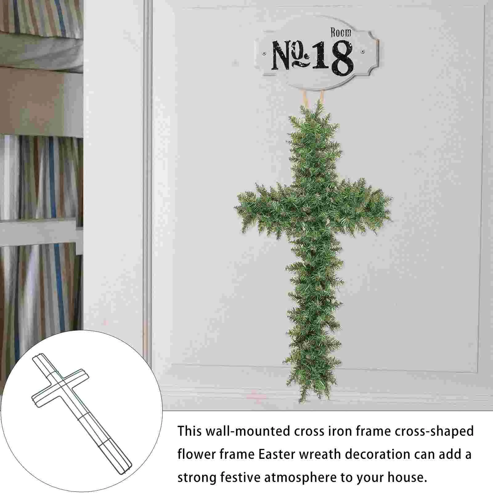 Easter Cross Wreaths for Front Door Garland Wedding Decor Making Tool Wire Forms