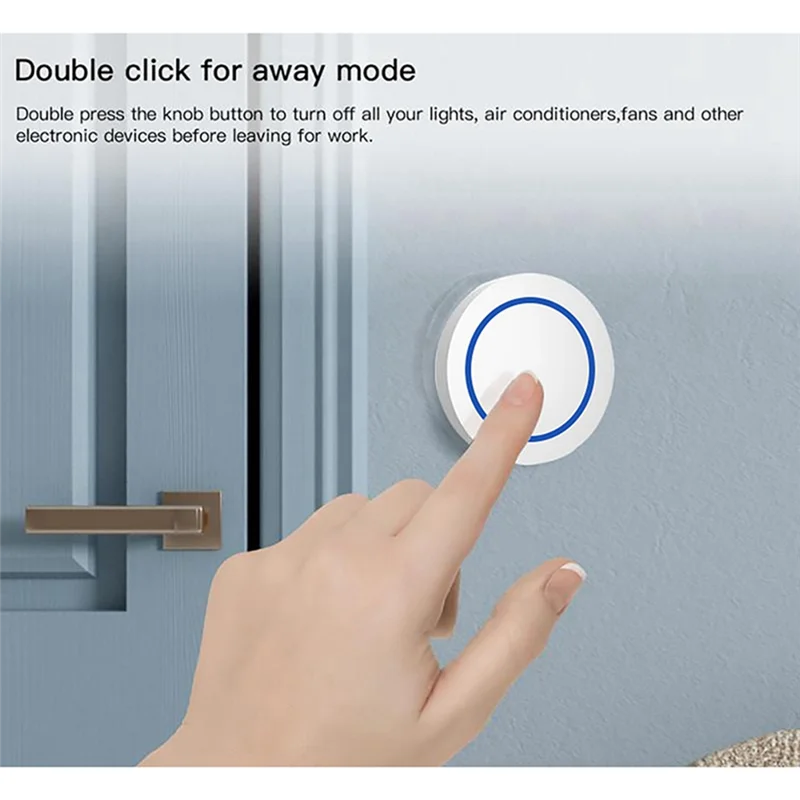 

Graffiti Scene Switch Zigbee Wireless Switch White Tuya Zigbee Multifunction Portable Convenient Scene Switch-AT64