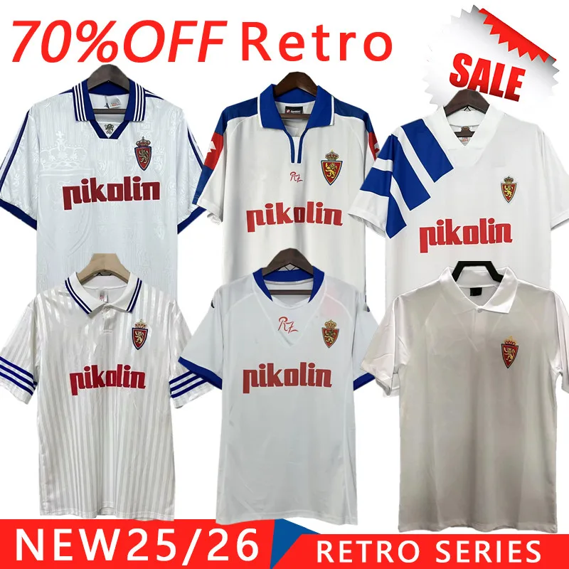 ريترو 92-95-97-98 ريال سرقسطة كرة القدم جيريز بارديزا اسنايدر 01-02-04 ريال سرقسطة لوزانو أليكس بيرميجو CAMISETA طقم كرة القدم