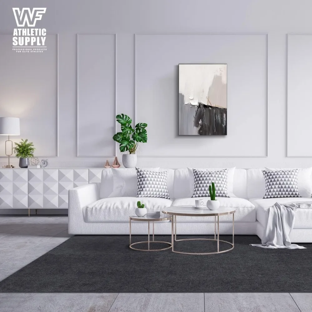 Azulejos de piso de espuma EVA com tampo preto, tapetes de textura de tapete intertravados de 24 polegadas x 24 polegadas