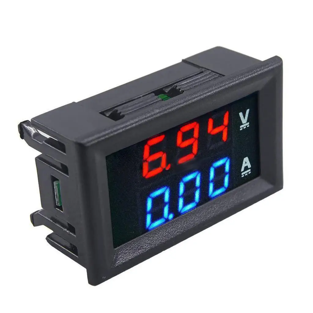 Digital Voltmeter Ammeter DC 100V 10A Dual LED Panel Voltage Current Meter for Electronic Multimeter Testing Projects