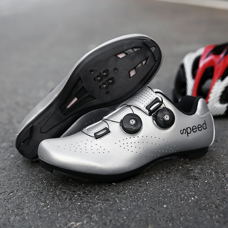 Cycling Shoes Men's Road Bike Racing Competition Shoes Self-Locking SPD Cycling Racing Sports Shoes Women Cleats Cycling Shoes